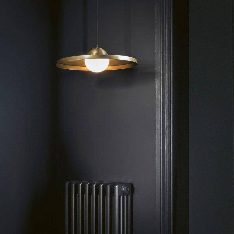 Suspension design LED avec chapeau cuivre Luxury
