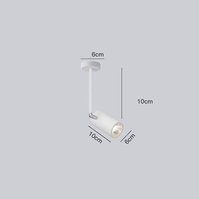 Spot moderne LED cylindre en aluminium Diano