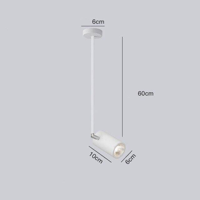 Spot moderne LED cylindre en aluminium Diano
