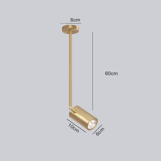 Spot moderne LED cylindre en aluminium Diano