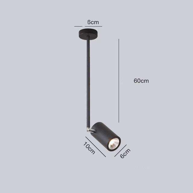 Spot moderne LED cylindre en aluminium Diano