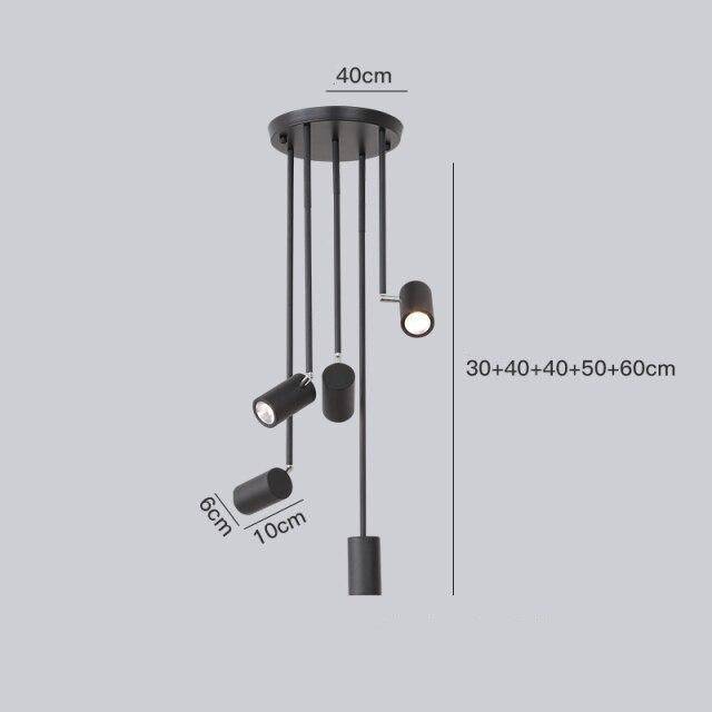 Spot moderne LED cylindre en aluminium Diano