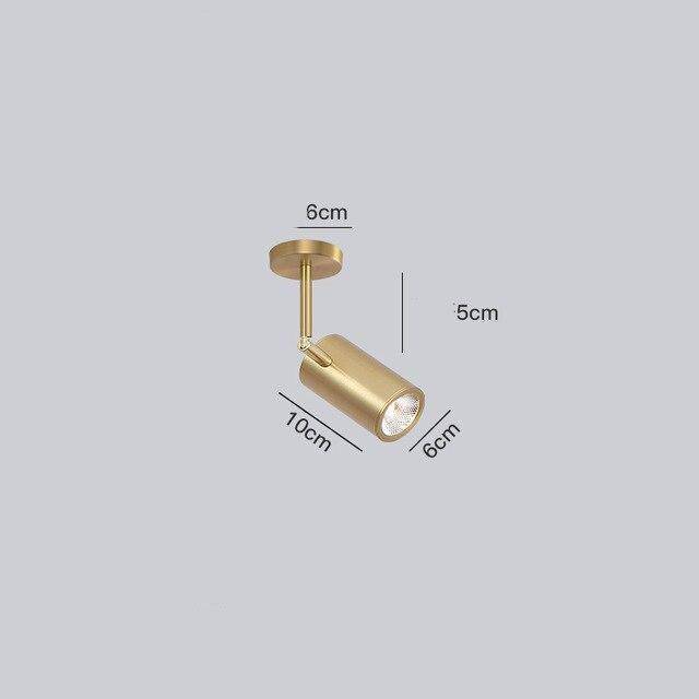 Spot moderne LED cylindre en aluminium Diano