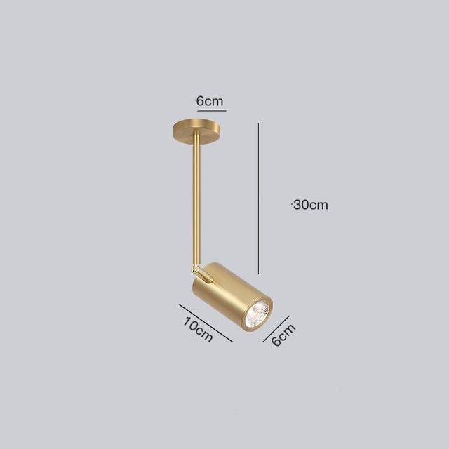 Spot moderne LED cylindre en aluminium Diano