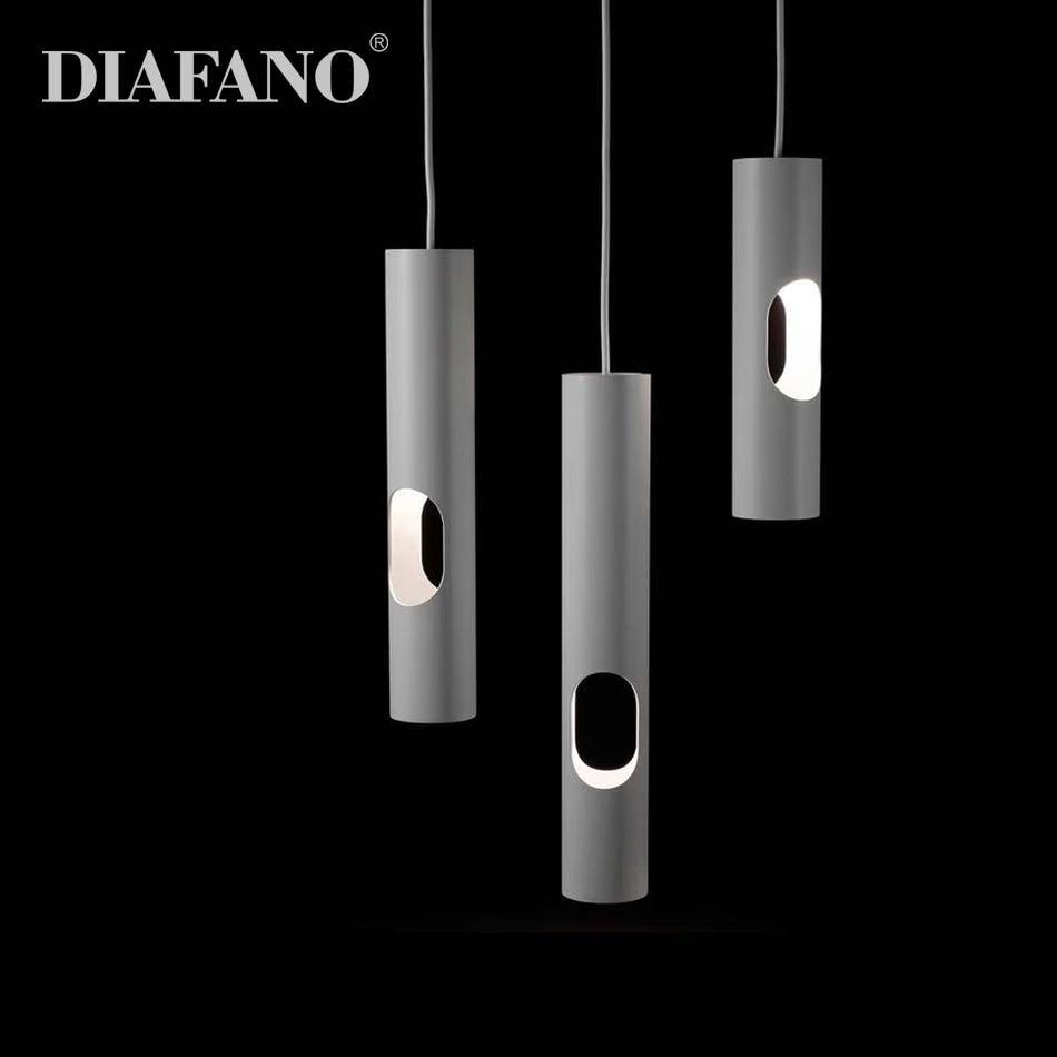 Suspension moderne LED avec tube cylindrique en aluminium Hotel - vue 4 sur 6