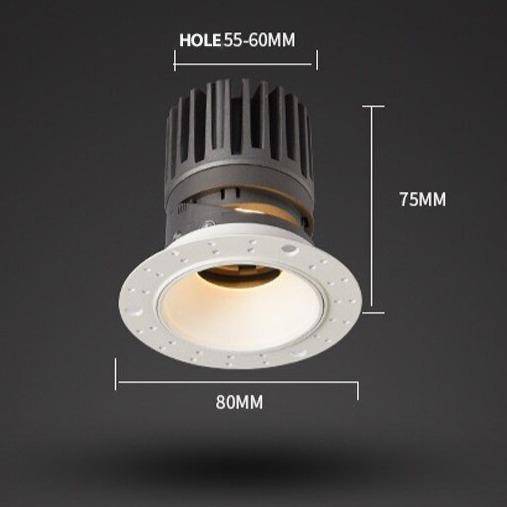 Spot encastré design LED rond