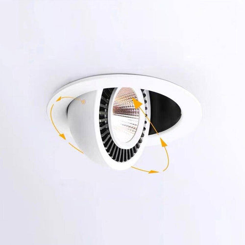 Spot moderne rond LED à encastrer orientable - vue 6 sur 7