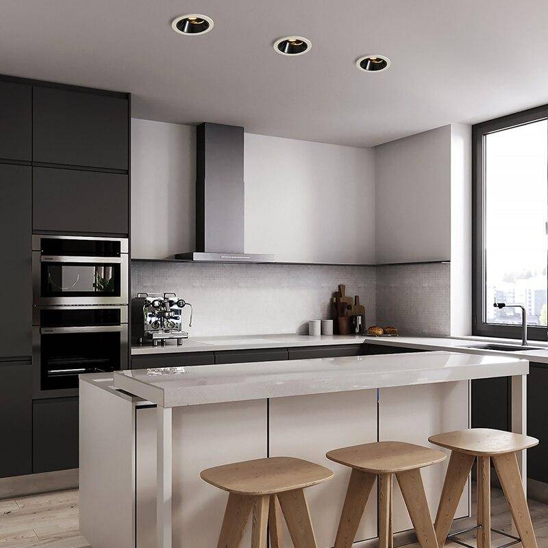 Spot encastrable moderne LED rond de plusieurs couleurs