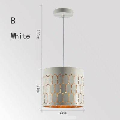 Suspension design LED avec abat-jour retro arrondi en métal - vue 9 sur 12