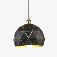 Suspension design LED arrondie avec plusieurs plaques métal Hang
