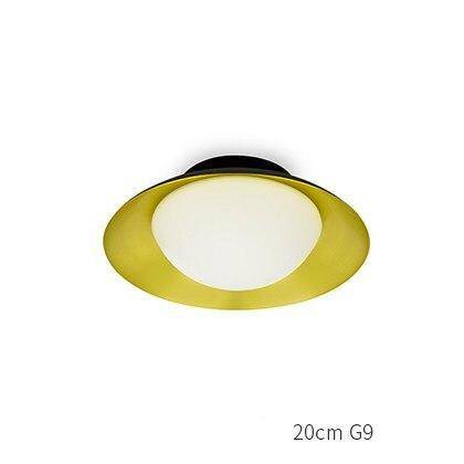 Plafonnier moderne LED avec abat-jour arrondi et boule lumineuse - vue 8 sur 19