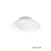Plafonnier moderne LED avec abat-jour arrondi et boule lumineuse