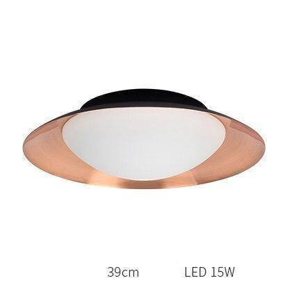 Plafonnier moderne LED avec abat-jour arrondi et boule lumineuse