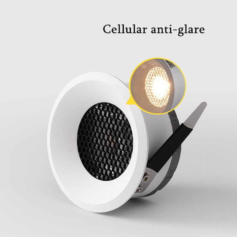 Spot moderne LED encastrable effet ruche anti-éblouissement Elvia