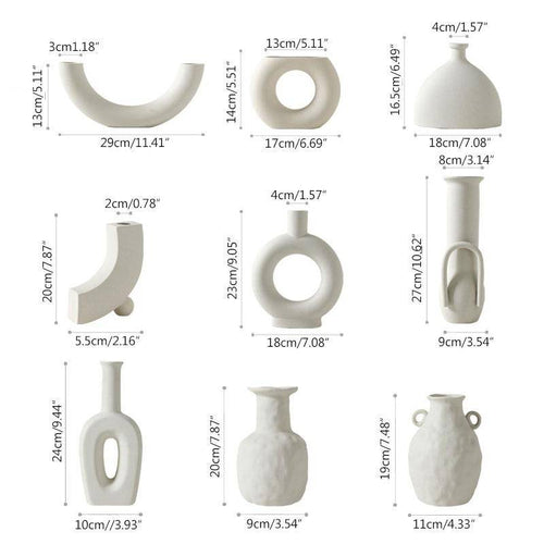 Vase moderne en céramique japonaise style Zen