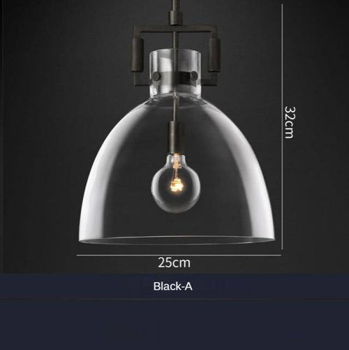 Suspension design à LED avec abat-jour verre et métal doré Light - vue 6 sur 6