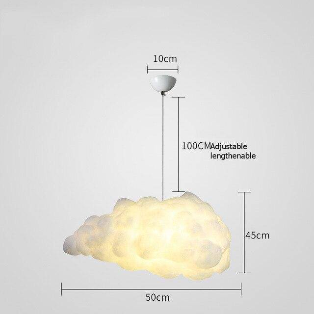 Suspension moderne LED en forme de nuage Kids