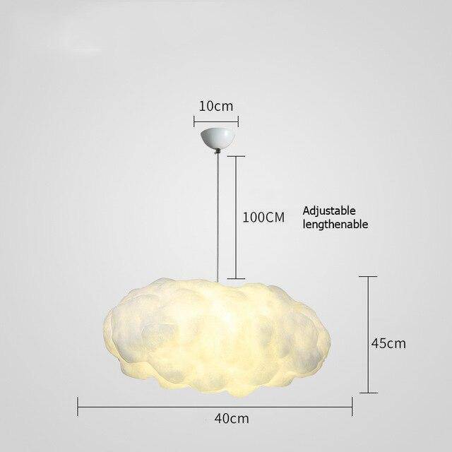 Suspension moderne LED en forme de nuage Kids