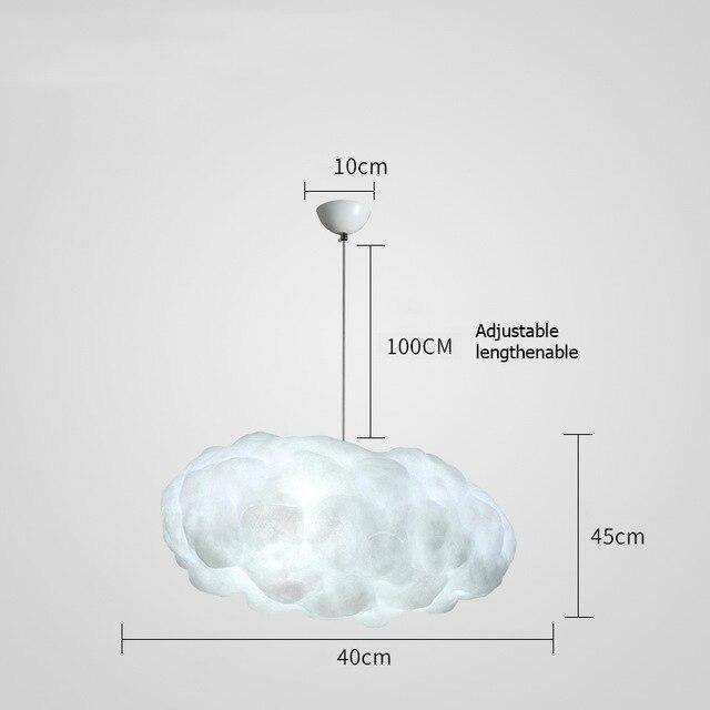Suspension moderne LED en forme de nuage Kids