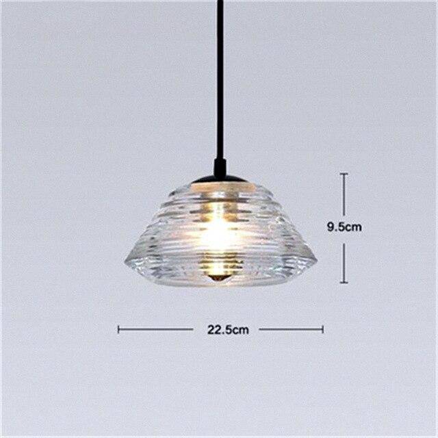 Suspension design en verre fumé à LED Industrial - vue 5 sur 7