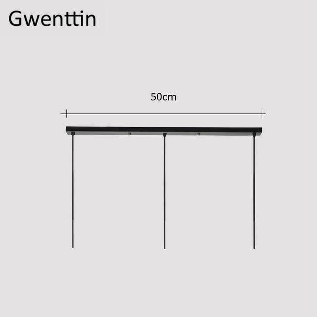 Suspension design LED en bois avec abat-jour arrondi en verre Nordic - vue 14 sur 15