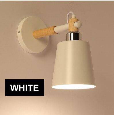Applique murale LED en bois et métal Nordic