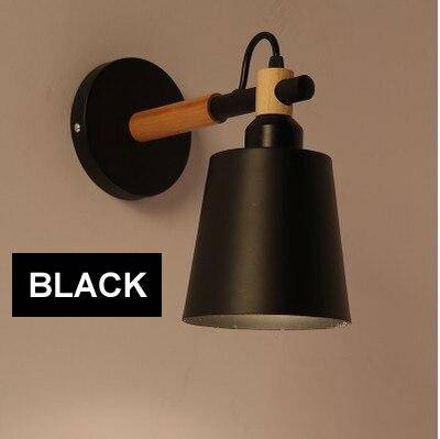Applique murale LED en bois et métal Nordic