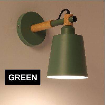 Applique murale LED en bois et métal Nordic