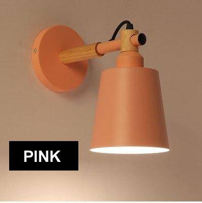 Applique murale LED en bois et métal Nordic