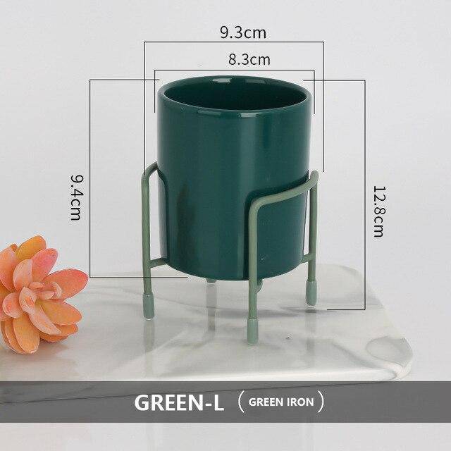 Piédestal pour plantes sur pied bas moderne Loft