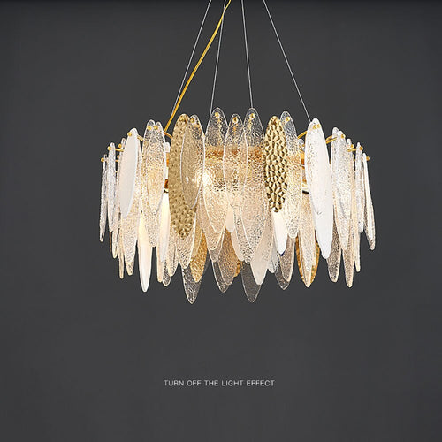 Lustre moderne avec lames en verre luxury Valentina - vue 33 sur 34