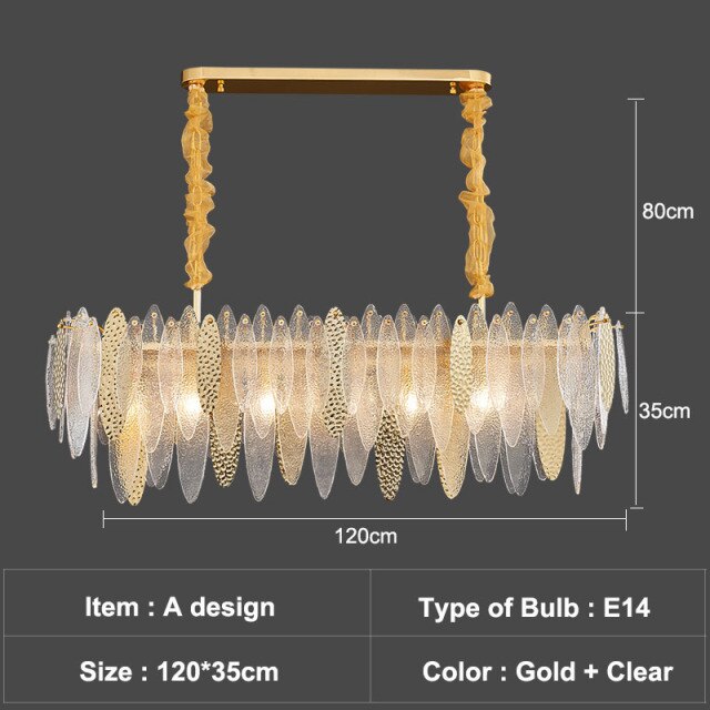 Lustre moderne avec lames en verre luxury Valentina - vue 17 sur 34