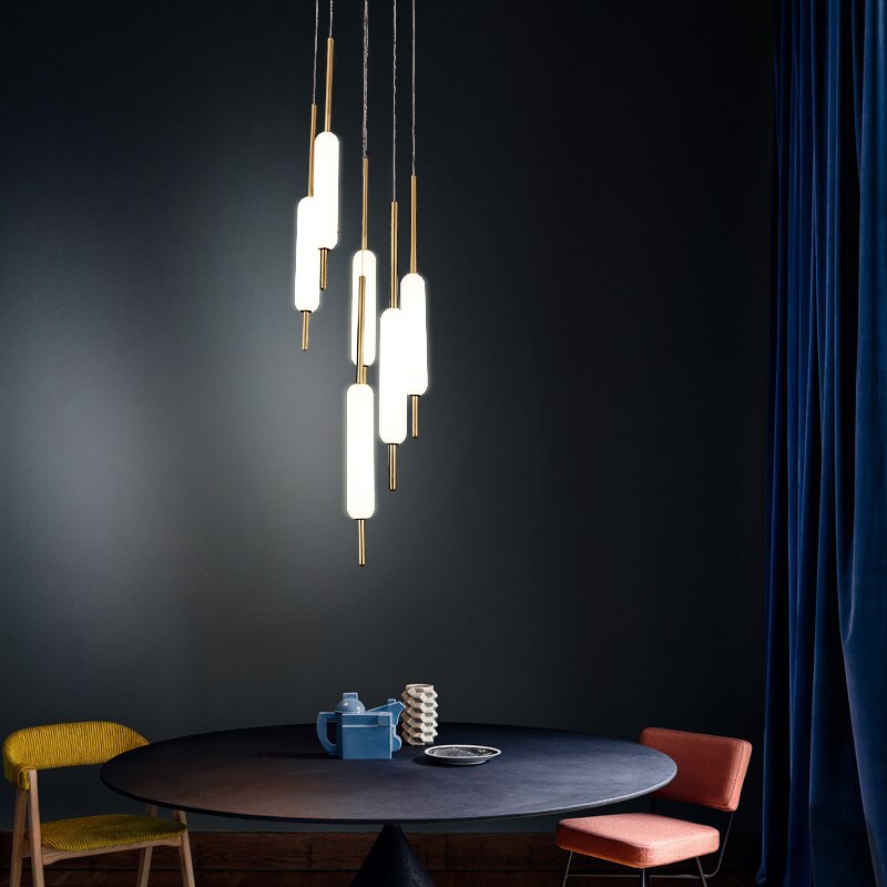 Lustre moderne avec plusieurs lumières suspendues Ritta - vue 3 sur 11