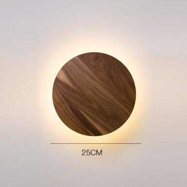 Applique murale moderne ronde en bois nordic Globe