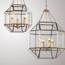 Suspension vintage octogonale avec des bougies Ezel