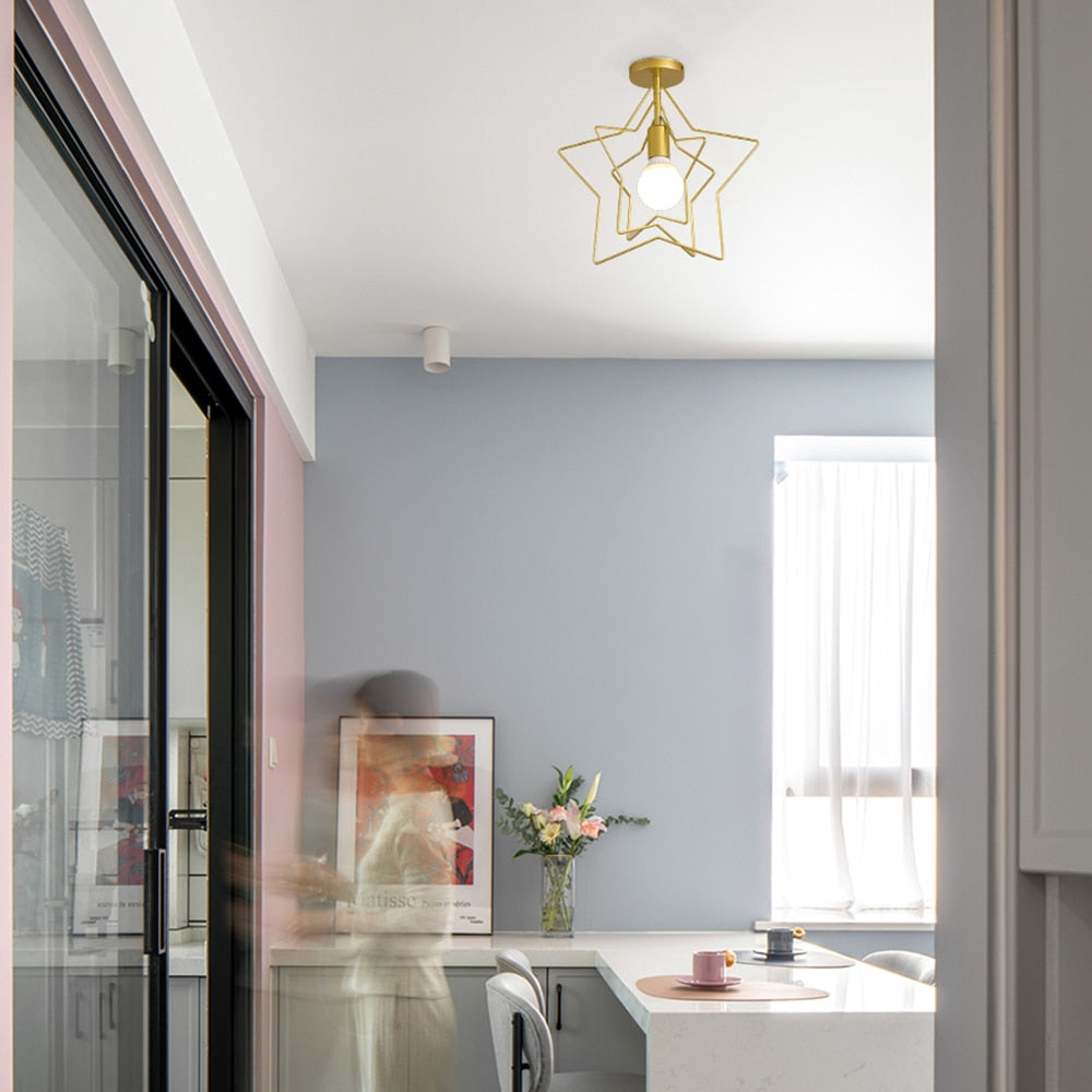 Plafonnier moderne LED avec formes géometriques Yria