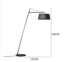 Lampadaire moderne LED avec abat-jour droit tambour Lorya