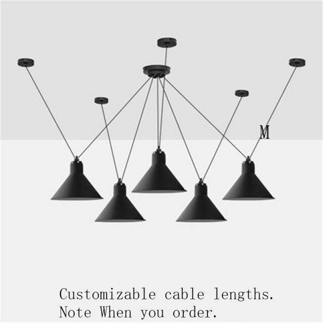 Lustre LED design avec plusieurs lampes suspendues Art - vue 9 sur 25