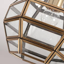 Plafonnier moderne en cuivre et verre Loxia