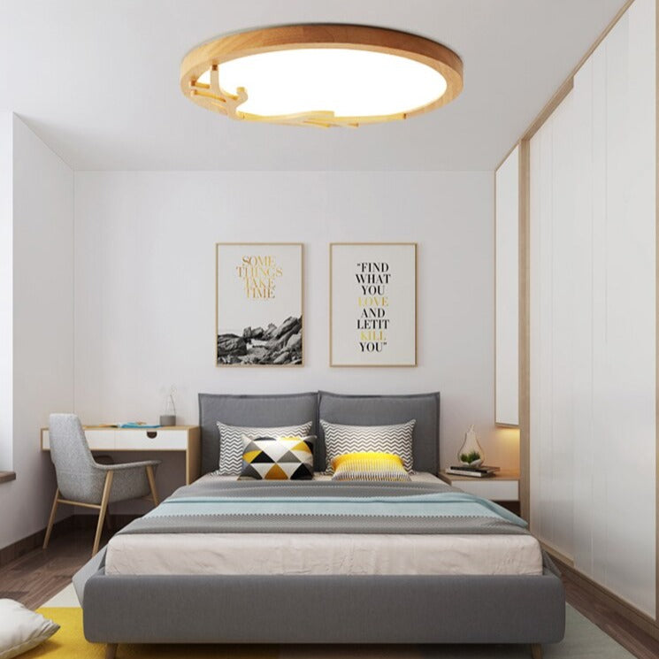 Plafonnier scandinave et rond avec design original Benilde