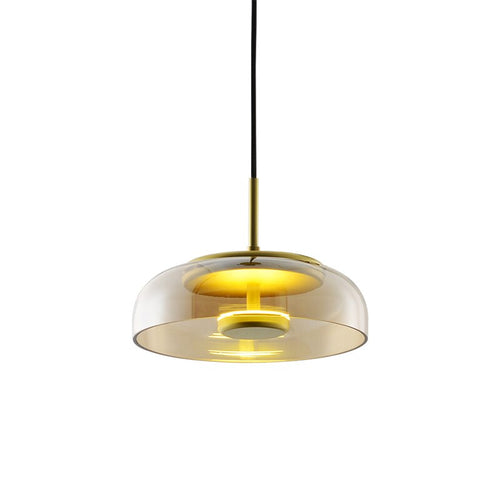 Suspension design ronde en verre LED Glass - vue 6 sur 5