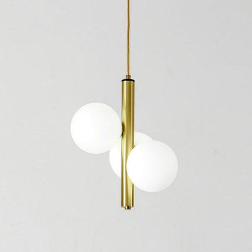 Suspension moderne LED avec 3 globes en verre Lluna - vue 7 sur 14