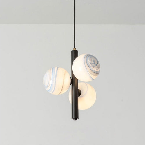 Suspension moderne LED avec 3 globes en verre Lluna - vue 9 sur 14