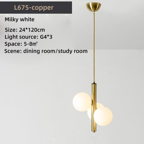 Suspension moderne LED avec 3 globes en verre Lluna - vue 14 sur 14
