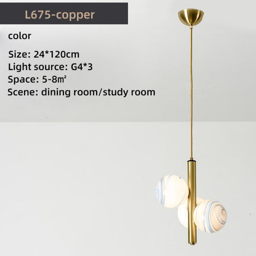 Suspension moderne LED avec 3 globes en verre Lluna - vue 15 sur 14