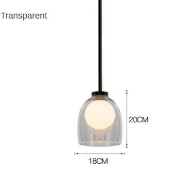 Suspension design à LED avec abat-jour arrondi en verre fumé Shadow - vue 9 sur 8
