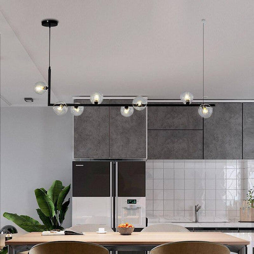 Suspension design LED allongée en métal Kitchen - vue 5 sur 10