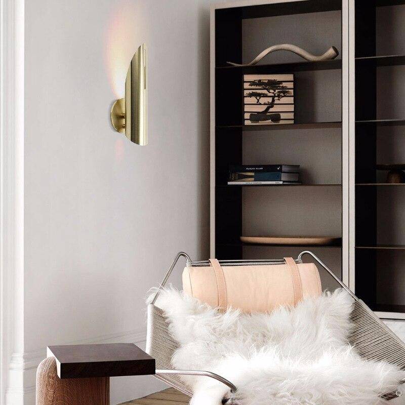 Applique murale LED design finitions dorées luxury - vue 2 sur 6
