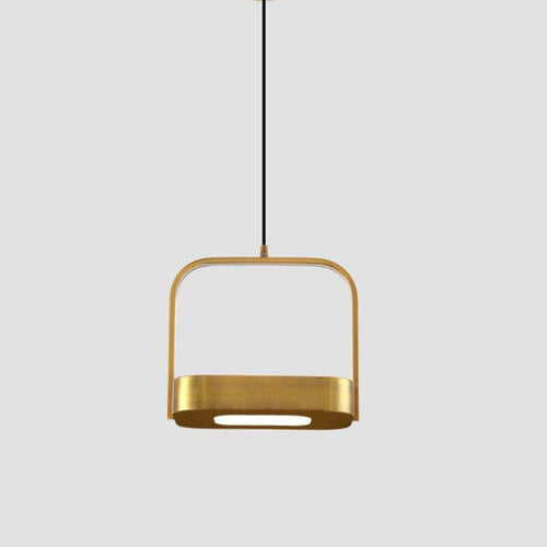 Suspension design LED en métal aux bords arrondis Shadow - vue 6 sur 9