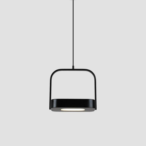 Suspension design LED en métal aux bords arrondis Shadow - vue 5 sur 9